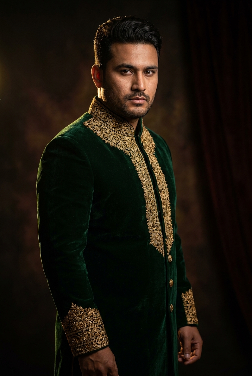 Deep Jewel Groom by Goodwill Suit